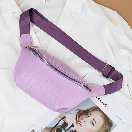 Realaiot Fashion Chain Fanny Pack Banana Waist Bag New Brand Belt Bag Women Waist Pack PU Leather Chest Bag Belly Bag Woman Bag