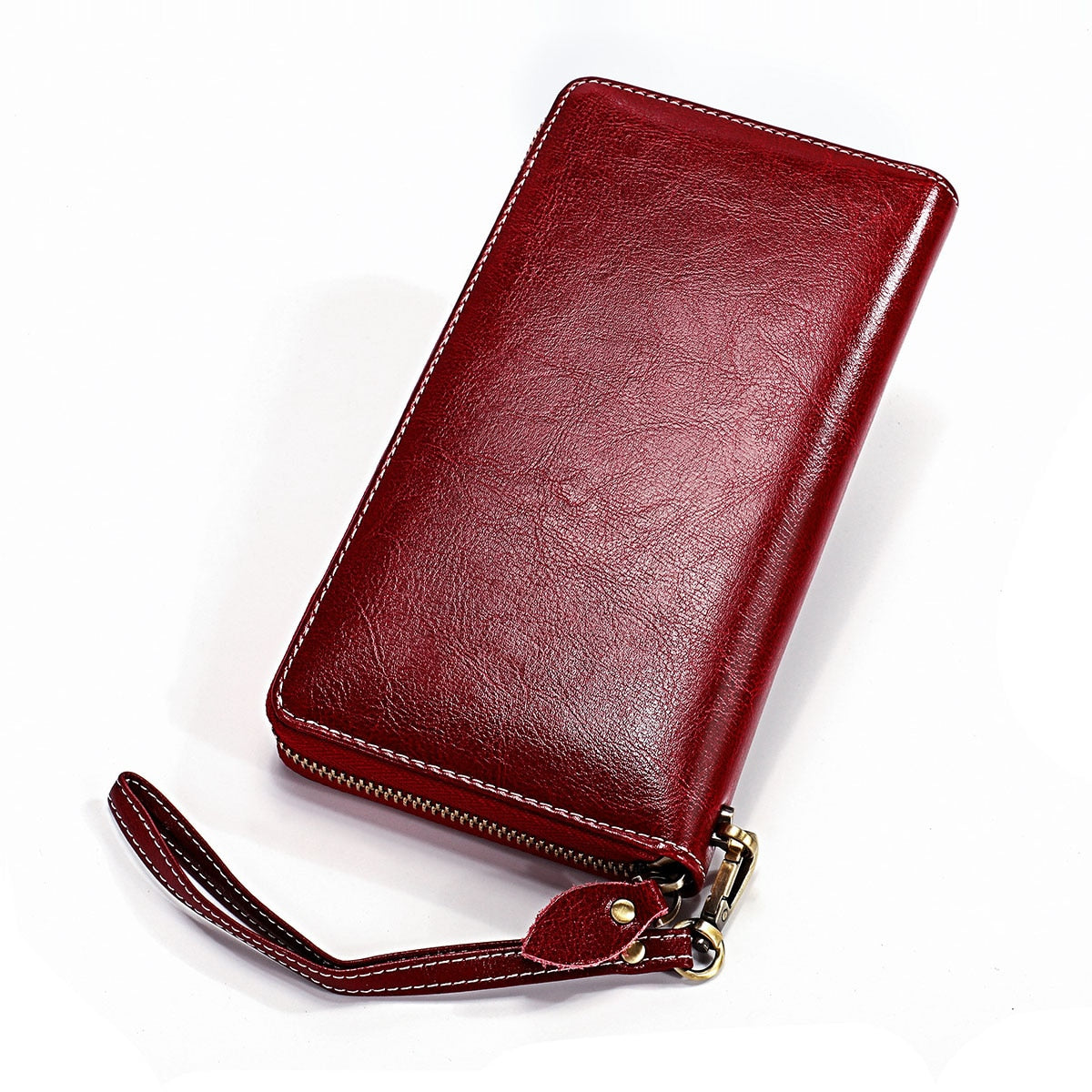 Cyflymder New Hot Women Genuine Leather Money Bag Fashion Female Long Strap Purses 6.5 Inch Phone Wallet Coin Card Holders Cowhide Clutch