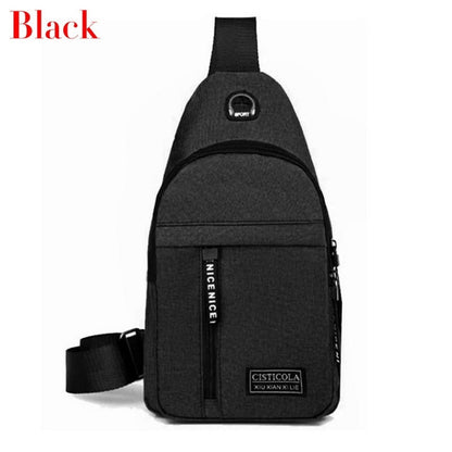 Cyflymder Men Shoulder Bags Nylon Waist Packs Sling Bag Crossbody Outdoor Sport Shoulder Chest Daily Picnic Canvas Messenger Bag Bolsa