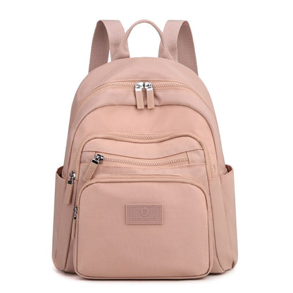 Cyflymder New Dark Green Women's Backpack Waterproof Nylon Backpack Student School Bag Suitable For Girls' Small Travel Rucksack