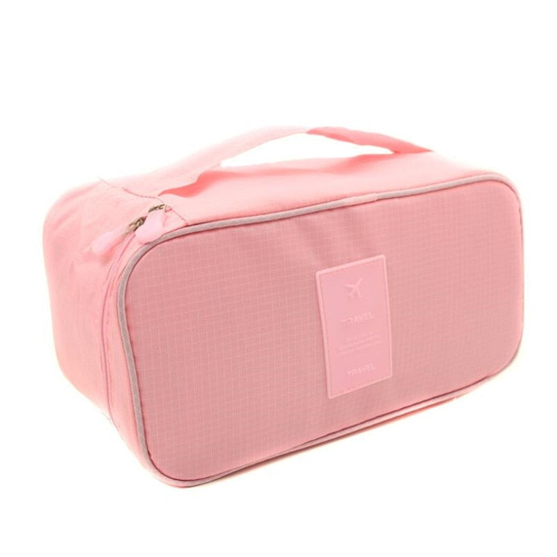 Realaiot Travel Bra Bag Underwear Organizer Bag Women Bedroom Underwear Packaging Cube Pouch Bra And Panty Storage High Quality Wash Case