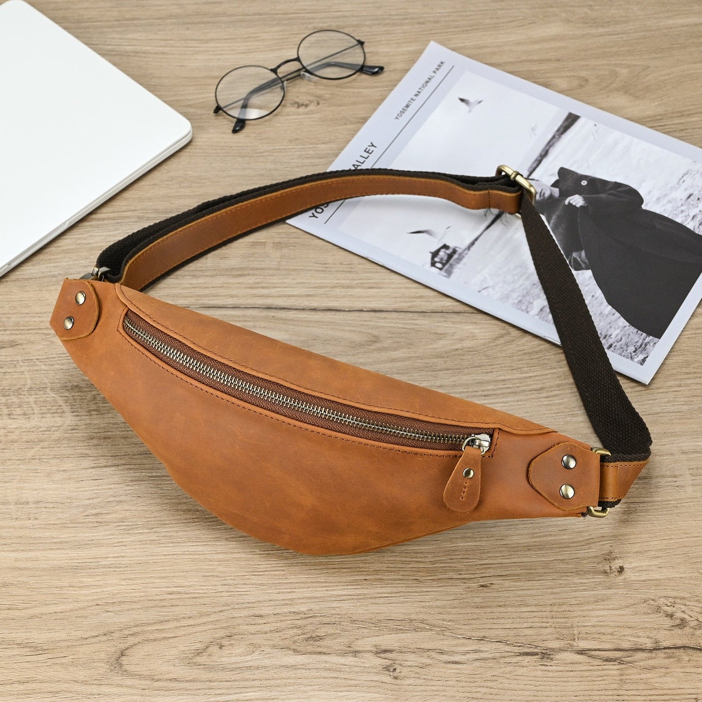 Realaiot Genuine Leather men bag waist bag genuine cow leather vintage small fanny pack male waist pack chest pack summer bag for men