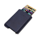 Cyflymder New Credit Card Holder Rfid Anti-theft Brush Men Leather Wallet Top Pu Leather Wallet with Coin Pocket & Note Compartment