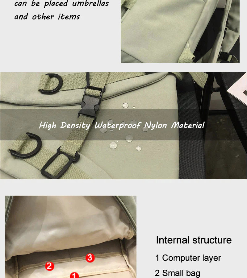 Cyflymder New Waterproof nylon Women Backpack Female High quality Schoolbag for Teenage girl Travel backpack large capacity Mochila