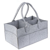 Realaiot Baby Diaper Storage Bag, Portable Parenting Felt Diaper Storage Bag, Mother Multifunctional Handbag
