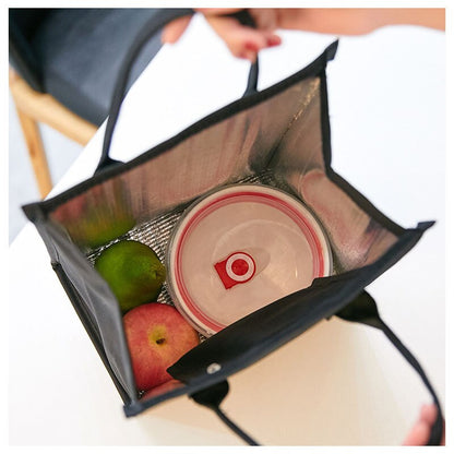 Realaiot Waterproof Oxford Cloth Lunch Bags Kids School Bento Thermal Pouchs Camping Picnic Fruit Snack Drink Handbag Office Food Tote