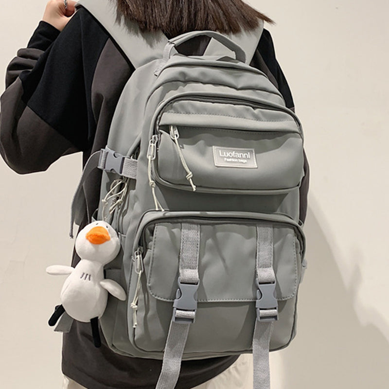 Realaiot Fashion Men Backpack Waterproof Nylon Rucksack for Teenager Schoolbag Kawaii Women Bag Lovers Travel Shoulder Mochila