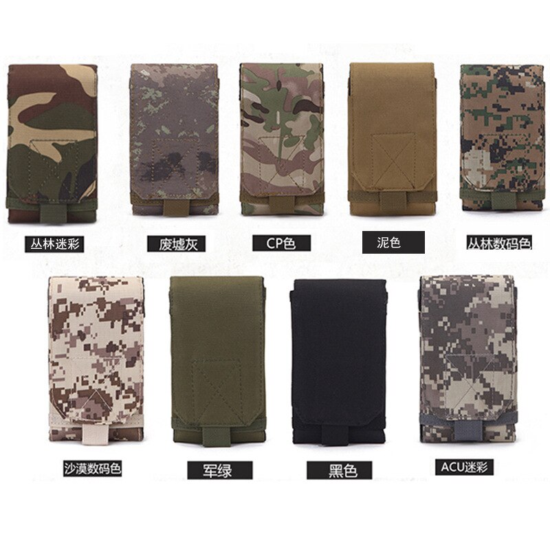 Cyflymder Outdoor Camouflage Bag Tactical Army Phone Holder Sport Waist Belt Case Waterproof Nylon EDC Sport Hunting Camo Bags in Backpack