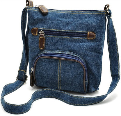 Realaiot Crossbody Bags For Women Casual Denim Bags Fashion Female Shoulder Bag Pack Travel Zipper Handbag Tote Ladies Messenger Bag