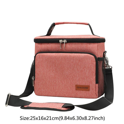 Realaiot Thermal Insulated Cooler Bags Large Women Men Picnic Lunch Bento Box Trips BBQ Meal Ice Zip Pack Accessories Supplies Products