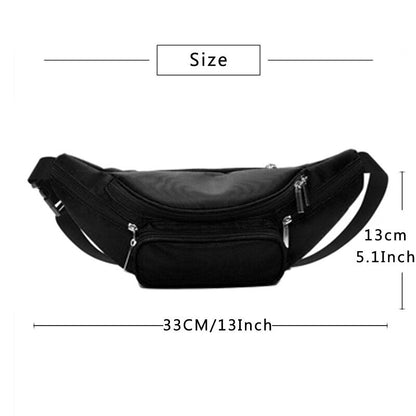 Realaiot  Waterproof Camouflage Fanny Pack For Men Travel Ride Nylon Phone Walking Hip Bum Bag Belt Women Waist Bags