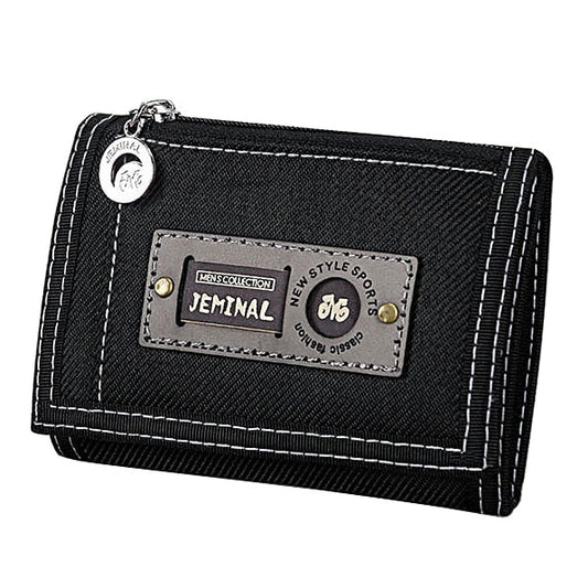 Realaiot Canvas Male Purses Men Wallets Hasp Zipper Short Wallet Good Qaulity Cards ID Holder Money Bags Clutch Coin Purse Burse Pocket