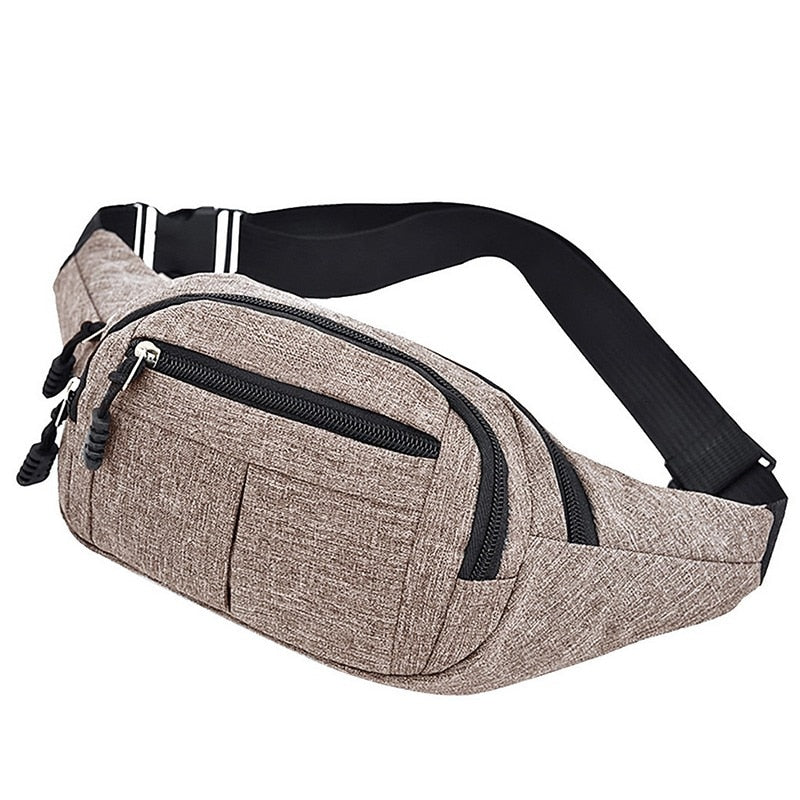 Cyflymder Men's Chest Package Pack Waterproof Outdoor Sports Bag Canvas Pouch Korean-style Waist Bag Fanny Pouch Crossbody Male Banana Bag