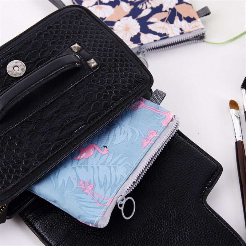 Realaiot 1PCS Women Cosmetic Bag Case Necessary Cute Travel Organizer Fashion Girl  Lipstick Sanitary Pads Toiletry Bags Makeup Pouch Bag