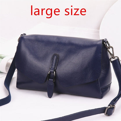 Cyflymder Pure Leather Handbag New Leather Shoulder Messenger Bag Female Fashion Wild Texture First Layer Leather Portable Bag