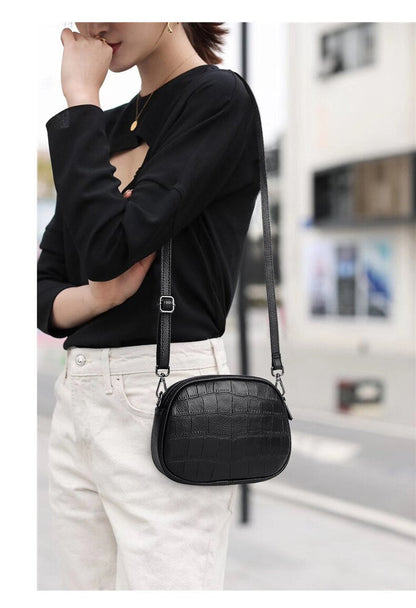 Realaiot Small Bags Hor High Quality Women Messenger Bags Female mini Shoulder Bag Vintage Genuine Leather Handbags Bolsa Feminina