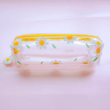 Realaiot 1 Pcs Kawaii Pencil Case Flower School Pencil Box Pencilcase Pencil Bag School Supplies Stationery