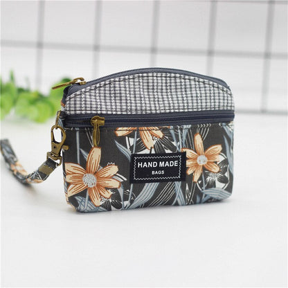 Cyflymder New Fashion Women's Small Shoulder Bag Cotton Flower Messenger Bag Girls 6-inch Large Screen Mobile Phone Bag