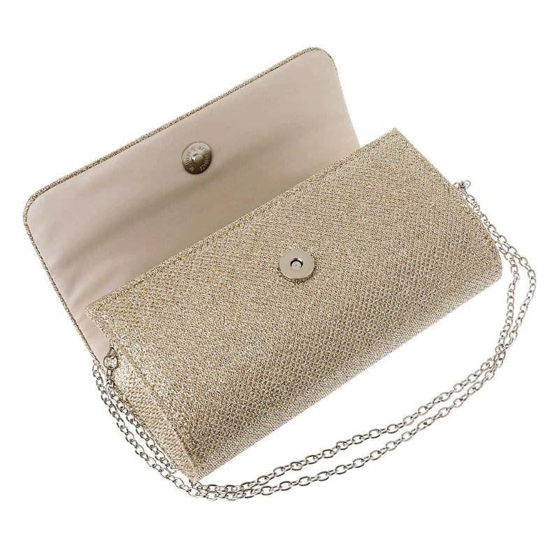 Realaiot Women's Evening Shoulder Bag Bridal Clutch Party Prom Wedding Envelope Handbag