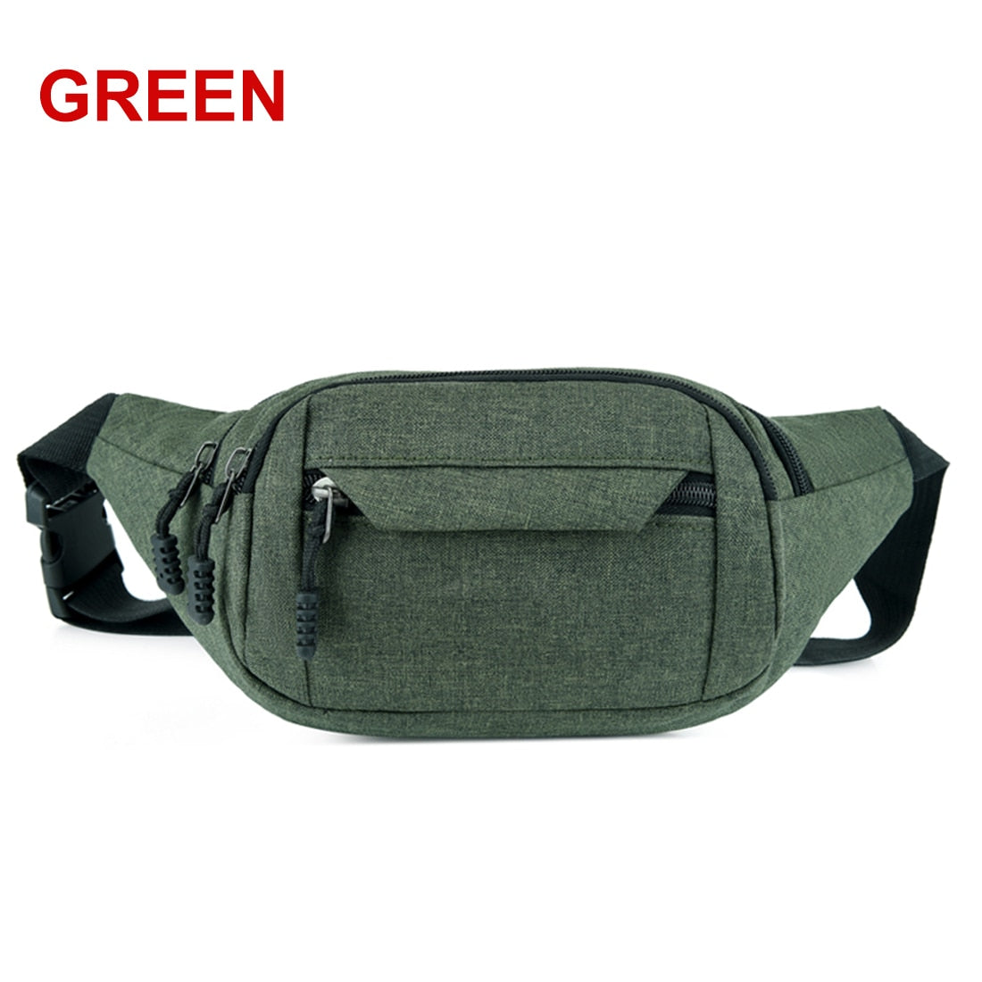 Cyflymder Men Women Waist Bag pack Purse Casual Large Phone Belt Bag Pouch Canvas Travel Phone Bag Fanny Banana Hip Bags