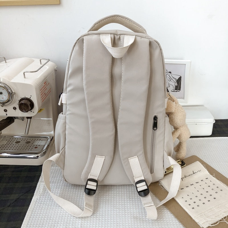 Cyflymder New Waterproof Nylon Women Backpack Korean Japanese Fashion Female Students Schoolbag Multilayer Simple Sense Travel bag