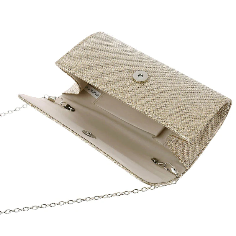 Realaiot Women's Evening Shoulder Bag Bridal Clutch Party Prom Wedding Envelope Handbag