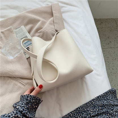 Cyflymder PU Leather Women Bucket Shoulder Bag Brand Luxury Solid Color ladies Handbags Casual Female Crossbody bags bolsas totes