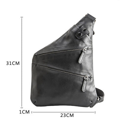 Cyflymder Leather shoulder bag, men's slant bag, men's fashion bag, trend chest bag, casual men's bag