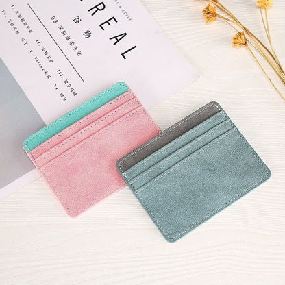 Cyflymder New Multi Slot Artificial Pu Credit Card Case Mini Id Card Holder Small Purse for Man Women Slim Wallet Card Bag Cardholder