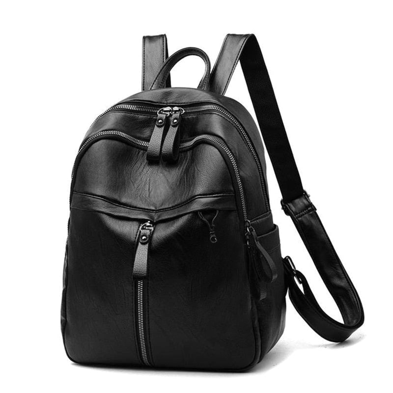 Cyflymder Pu Leather Small Backpack Women Fashion Shoulder Bag Ladies High Capacity Travel Backpack School Bags Girls Mochila Feminina