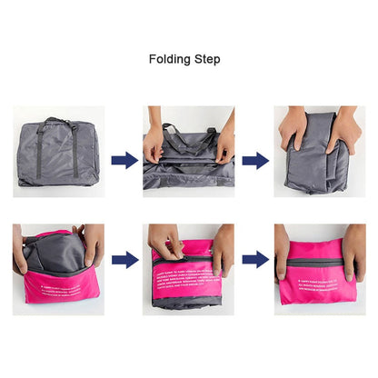 Cyflymder Portable Folding Casual Travel Bag Large Capacity Weekend Duffle Women Men Handbags Luggage Tote Organizer Accessories Supplies