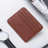 Realaiot Fashion Slim Minimalist Wallet PU Leather Credit Card Holder Short Purse Leather ID Card Holder Candy Color Bank Multi Slot Card