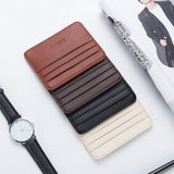 Realaiot Fashion Slim Minimalist Wallet PU Leather Credit Card Holder Short Purse Leather ID Card Holder Candy Color Bank Multi Slot Card