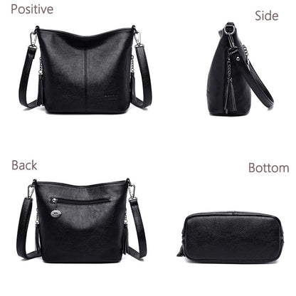 Realaiot Soft Leather Hand Crossbody Bags for Women New Luxury Handbags Women Casual Shoulder Bag Designer Tote Bag bolsa feminina