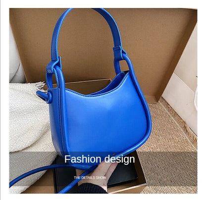 Realaiot Spring Famous Brand PU Leather Women's Designer Underarm Handbag Short Handle Luxury Brand One Shoulder Crossbody Bags