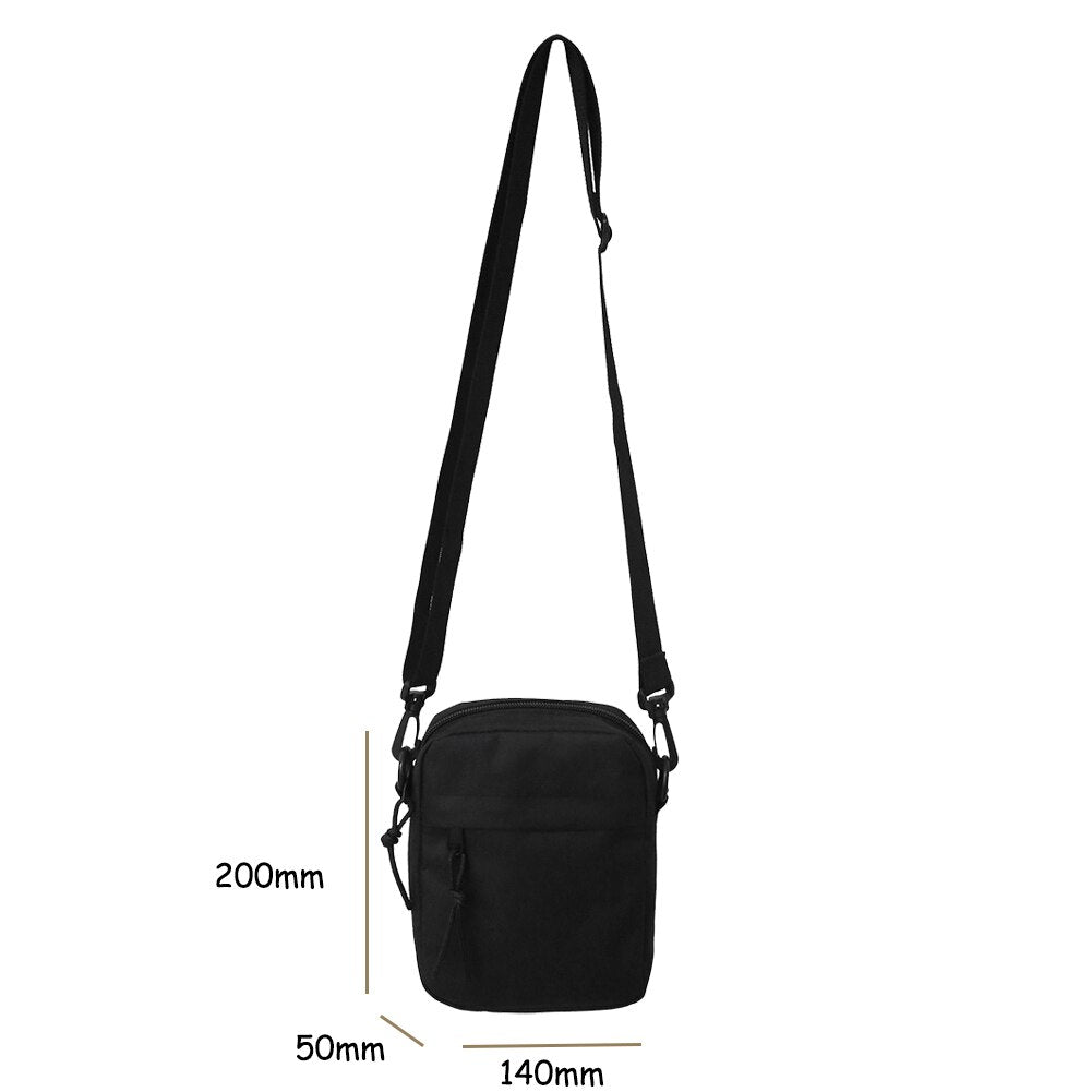 Cyflymder Oxford Women's Crossbody Bags Small Shoulder Handbags for Men Korean Solid Color Students Phone Bags Mini Messenger Bags