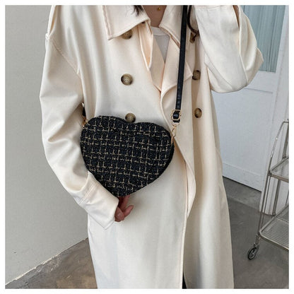 Cyflymder PU Leather Women Heart-shaped Crossbody Bag Luxury Designer Small Shoulder Bags for Ladies Female Evening Clutch Purse Handbags