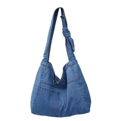 Cyflymder New Canvas Shoulder Bags For Women Casual Female Handbags Jeans Big Shopping Eco Bag Denim Large Capacity Crossbody Bags