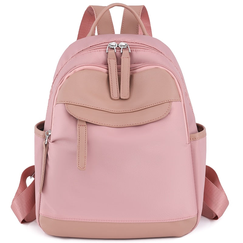 Realaiot Fashion Style Female Backpack Oxford Cloth Nylon Bookbags for School Teenagers Girls New Designer High Quality Travel Backpacks