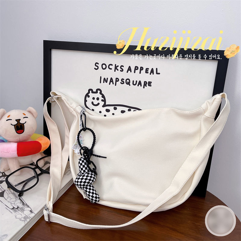 Realaiot Shoulder Bags Women Solid Harajuku All-match Simple Multifunction Ulzzang Handbags Large Capacity Hobos Cross-body Bag Teens Ins