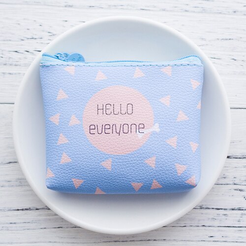 Realaiot Cute Cartoon Girls Kids Coin Purse Mini Wallet Child Small Coin Pouch Zipper Money Key Earphone Line Coin Purse Bag