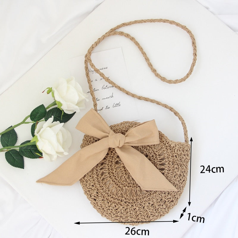 Realaiot Summer Fashion Small Straw Weaving Shoulder Bags For Women Casual Tassel Beach Crossbody Bag Purse hollow Out Messenger Handbags