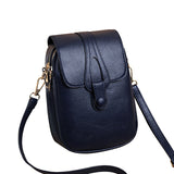 Realaiot Simple Design PU Leather Crossbody Shoulder Bags for Women Spring Retro Branded Handbags and Purses Ladies Mobile Phone sac
