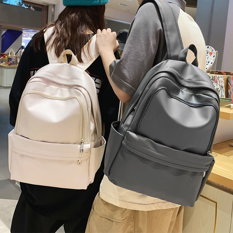 Realaiot Woman Backpack New Leather Rucksack Women's Knapsack Travel Bagpacks School Bags for Teenage Girls Boys Mochila Back Pack