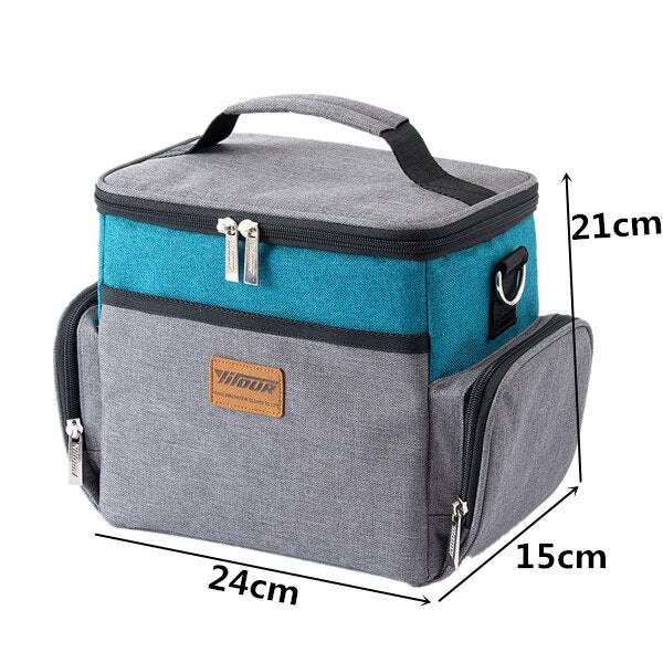 Cyflymder Men Large Shoulder Insulated Cooler Bag Women Thermal Lunch Bag Tote Portable Picnic Ice Pack Drink Food Beer Storage Container