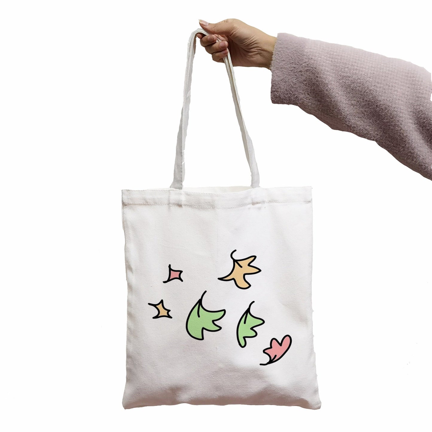 Realaiot BAG Heartstopper Leaves Funny Print Cool Women Shopper Bag Shopper White Women Fashion shopper shoulder bags Tote bag,Drop Ship