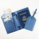 Cyflymder PU Passport Covers Business Credit ID Cards Holder Case Wallets Pouch Women Men Air Tickets Portable Holders Travel Accessories