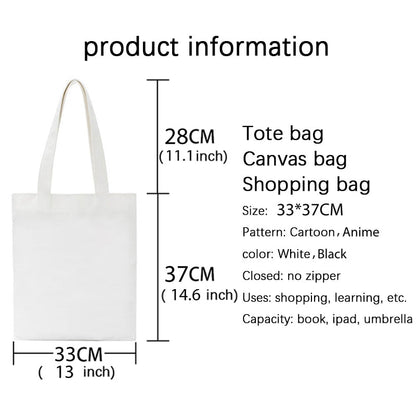 Realaiot I CARRY THE SHIT Fashion Shopper Bag Russian Ukrain Letter Print Canvas Black Shopping Bags ECO Girl Students Shoulder Bag