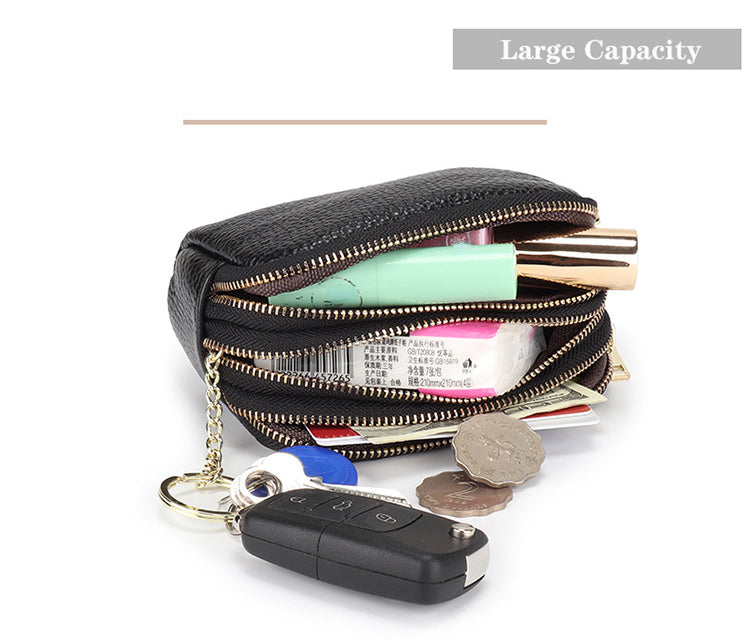 Realaiot Womens Wallets and Purses Genuine Leather Fashion Short Money Bag Luxury Phone Wallet Luxury Design Hasp Purse Small Wallet