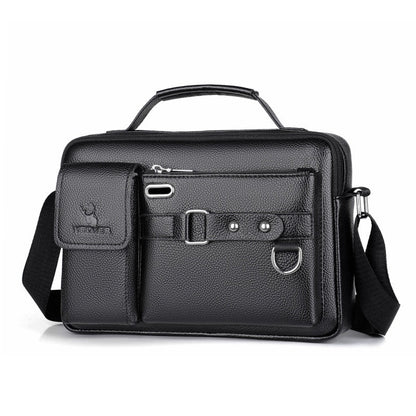 Cyflymder New Men Shoulder Bag for 10.4" Ipad PU Leather Business Handbags Men Messenger Bags Fashion Man Crossbody Bag